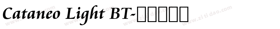 Cataneo Light BT字体转换